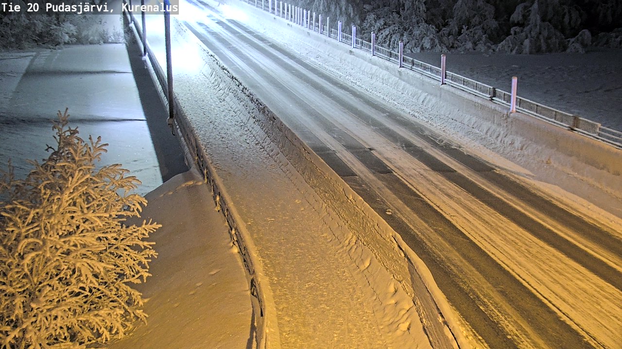 Kelikamerat Kuva Tie 20 Pudasjärvi, Kurenalus, Pudasjärvi, Pohjois-Pohjanmaa