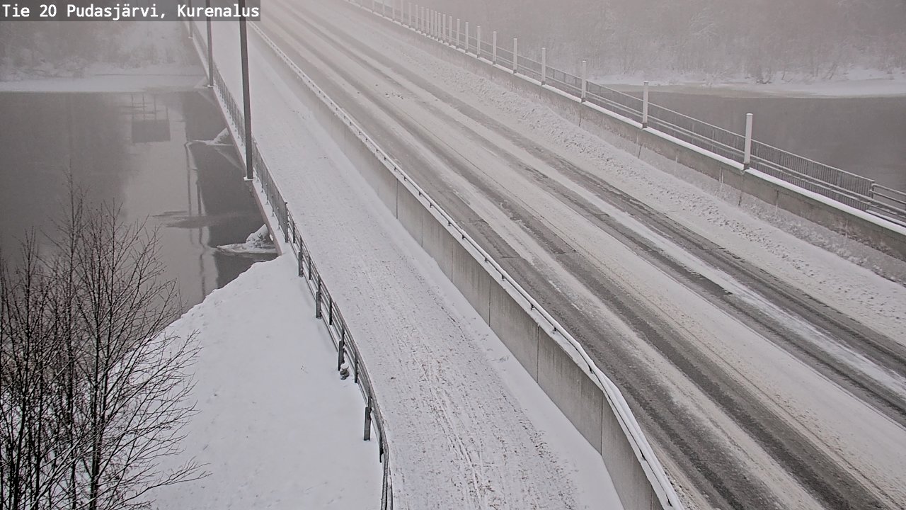 Weather Camera Image Väg 20Pudasjärvi, Kurenalus, Pudasjärvi, Pohjois-Pohjanmaa