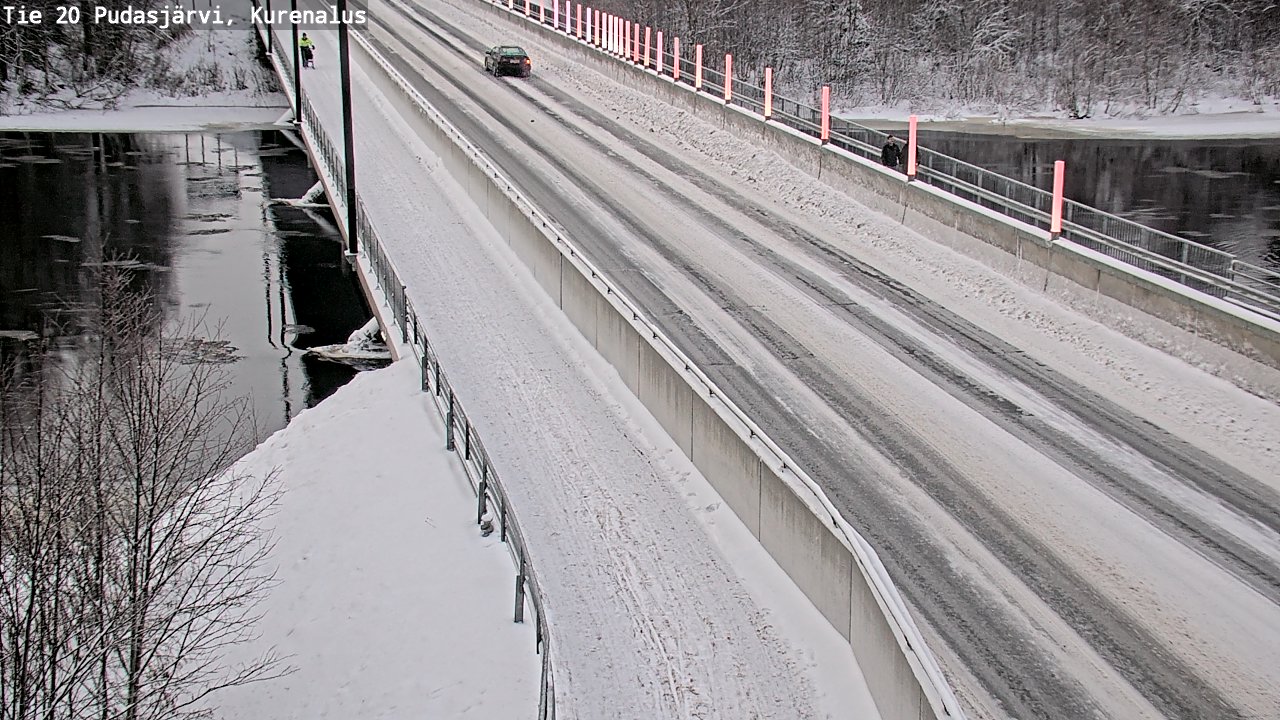 Weather Camera Image Väg 20Pudasjärvi, Kurenalus, Pudasjärvi, Pohjois-Pohjanmaa