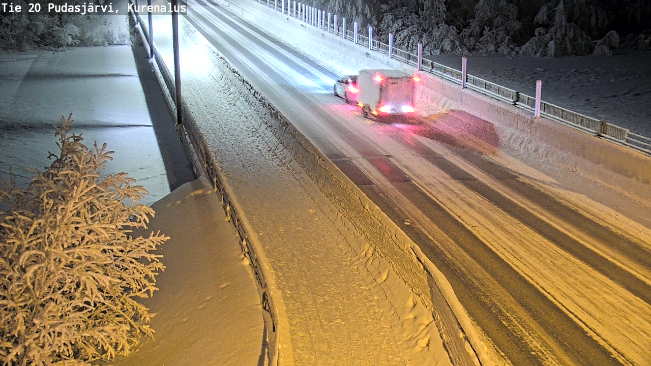 Kelikamerat Kuva Tie 20 Pudasjärvi, Kurenalus, Pudasjärvi, Pohjois-Pohjanmaa