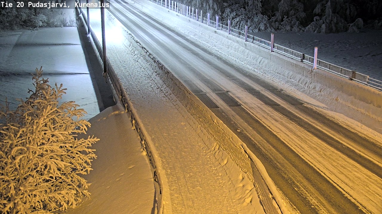 Kelikamerat Kuva Tie 20 Pudasjärvi, Kurenalus, Pudasjärvi, Pohjois-Pohjanmaa