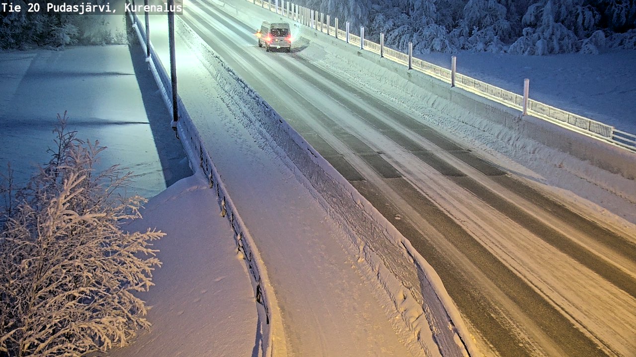 Kelikamerat Kuva Tie 20 Pudasjärvi, Kurenalus, Pudasjärvi, Pohjois-Pohjanmaa
