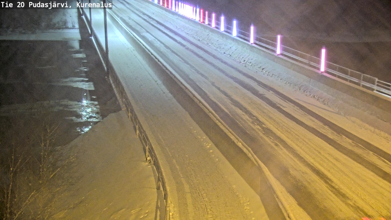 Weather Camera Image Väg 20Pudasjärvi, Kurenalus, Pudasjärvi, Pohjois-Pohjanmaa