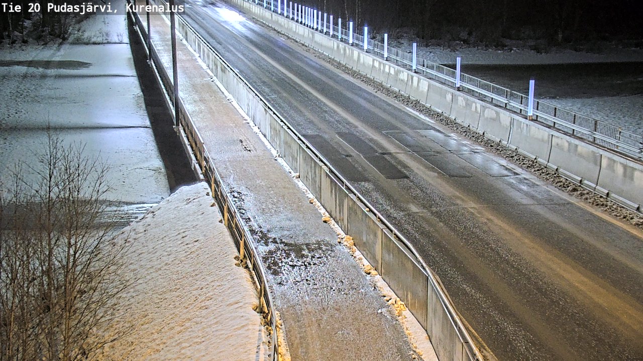 Kelikamerat Kuva Tie 20 Pudasjärvi, Kurenalus, Pudasjärvi, Pohjois-Pohjanmaa