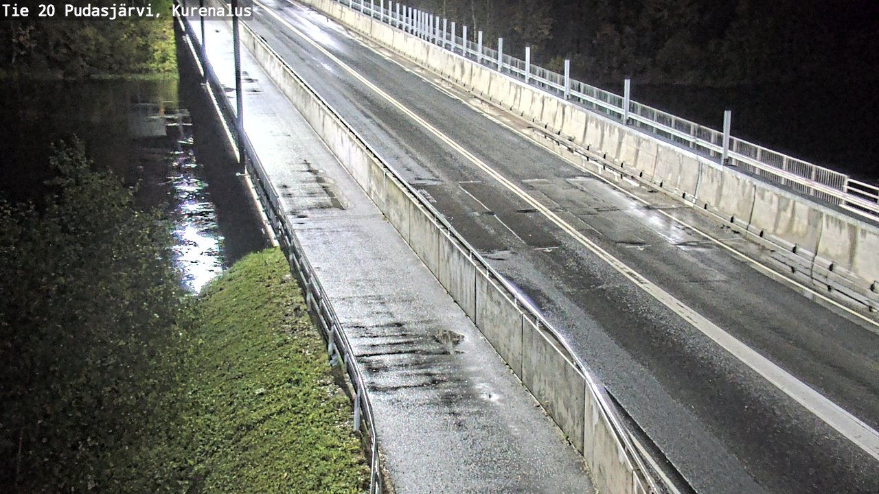 Weather Camera Image Road 20 Pudasjärvi, Kurenalus, Pudasjärvi, Pohjois-Pohjanmaa