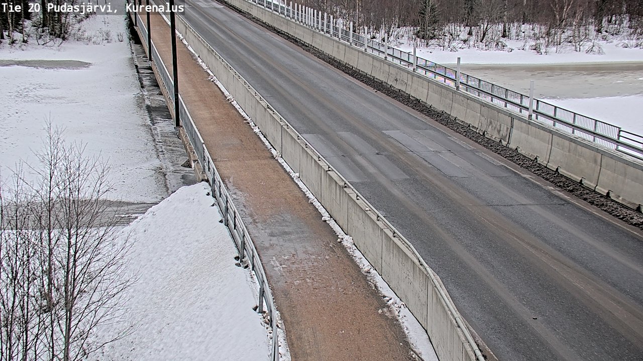 Kelikamerat Kuva Tie 20 Pudasjärvi, Kurenalus, Pudasjärvi, Pohjois-Pohjanmaa