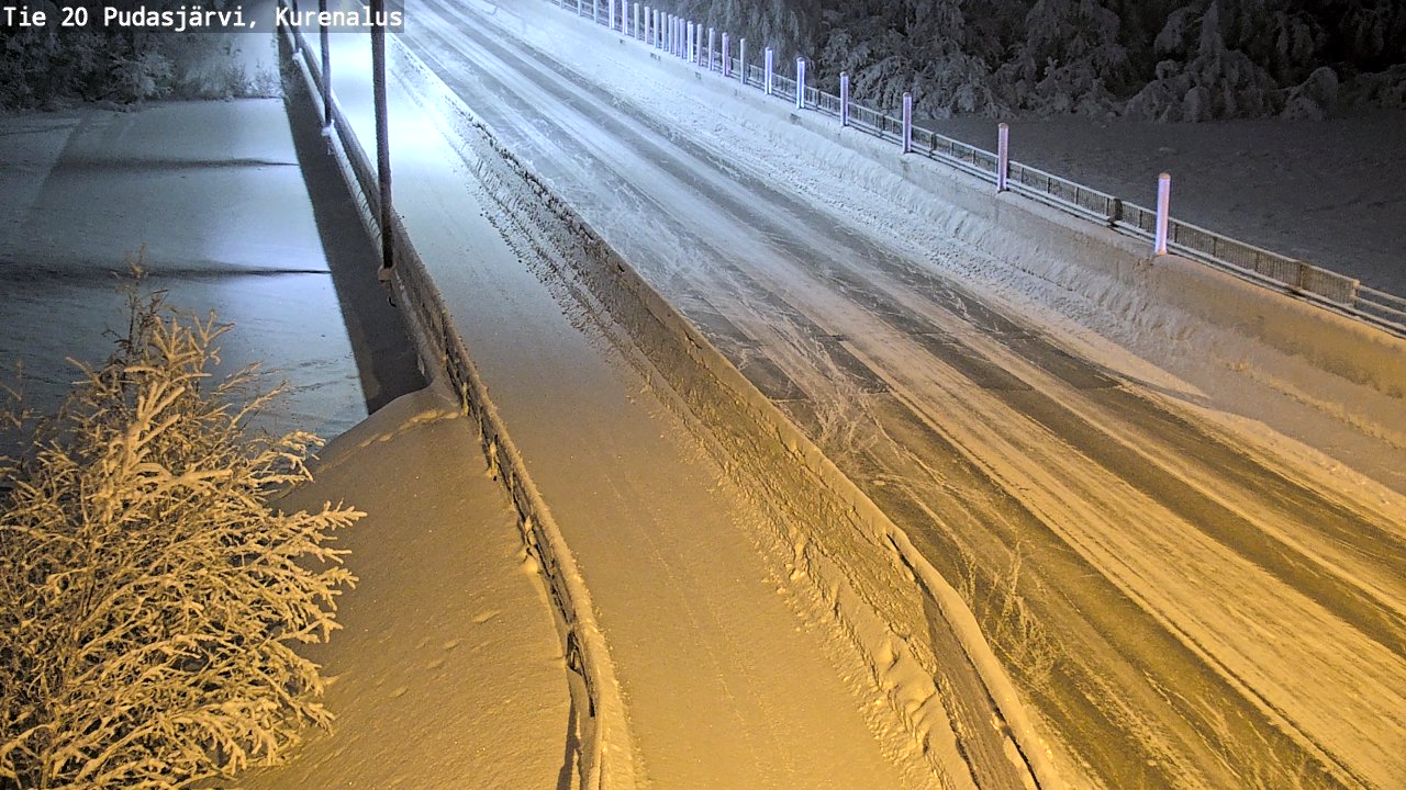 Kelikamerat Kuva Tie 20 Pudasjärvi, Kurenalus, Pudasjärvi, Pohjois-Pohjanmaa