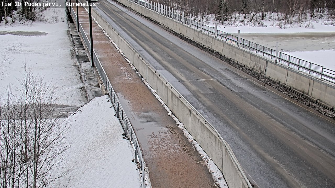 Weather Camera Image Väg 20Pudasjärvi, Kurenalus, Pudasjärvi, Pohjois-Pohjanmaa