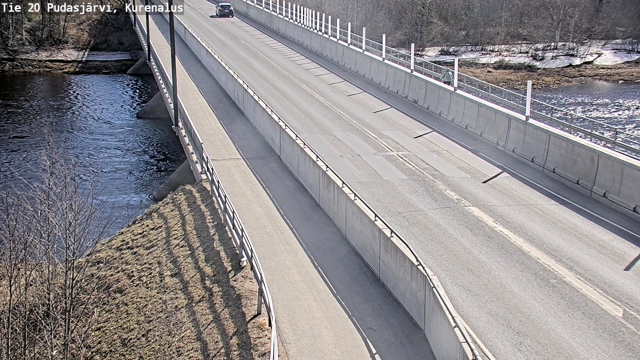 Weather Camera Image Road 20 Pudasjärvi, Kurenalus, Pudasjärvi, Pohjois-Pohjanmaa