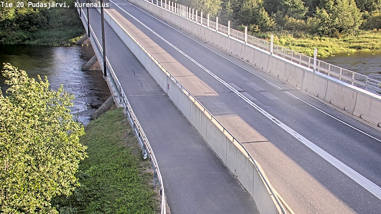 Weather Camera Image Väg 20Pudasjärvi, Kurenalus, Pudasjärvi, Pohjois-Pohjanmaa