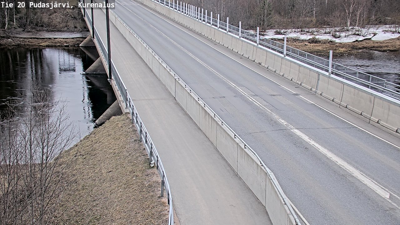 Weather Camera Image Väg 20Pudasjärvi, Kurenalus, Pudasjärvi, Pohjois-Pohjanmaa