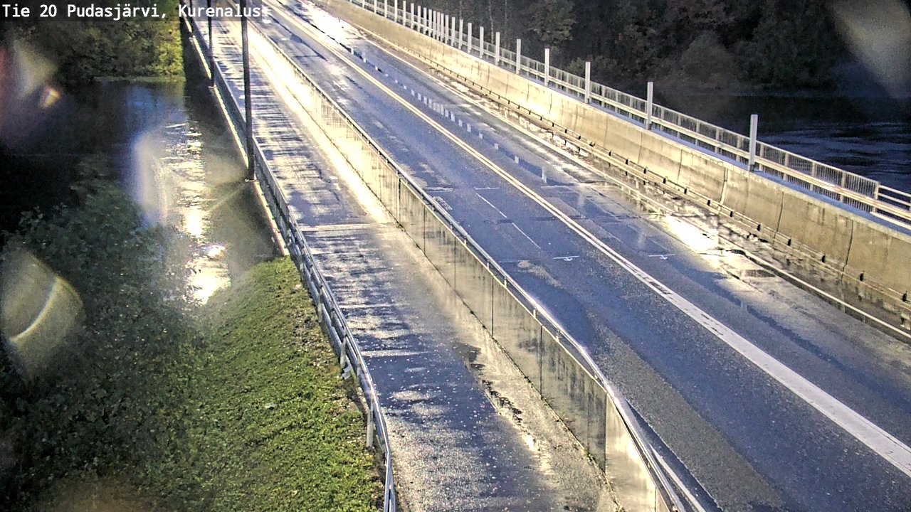 Weather Camera Image Road 20 Pudasjärvi, Kurenalus, Pudasjärvi, Pohjois-Pohjanmaa