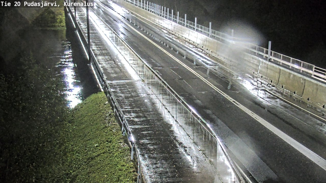 Weather Camera Image Road 20 Pudasjärvi, Kurenalus, Pudasjärvi, Pohjois-Pohjanmaa
