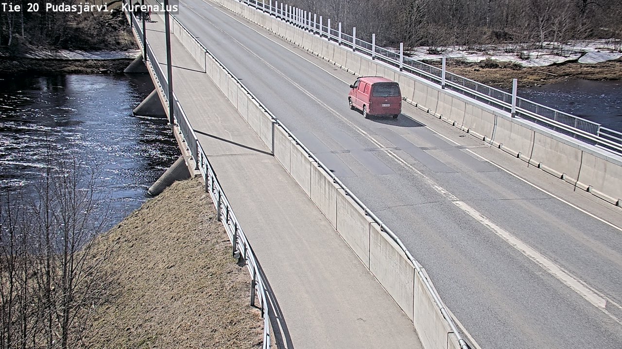 Weather Camera Image Väg 20Pudasjärvi, Kurenalus, Pudasjärvi, Pohjois-Pohjanmaa