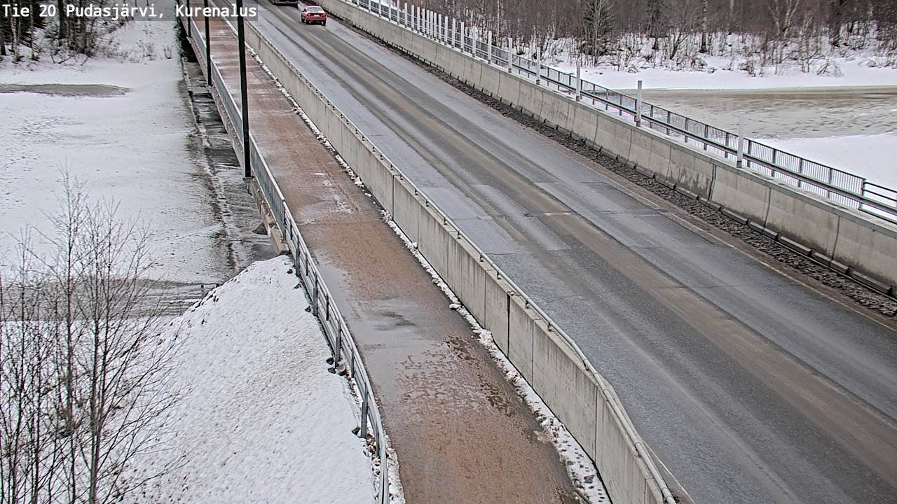 Weather Camera Image Väg 20Pudasjärvi, Kurenalus, Pudasjärvi, Pohjois-Pohjanmaa