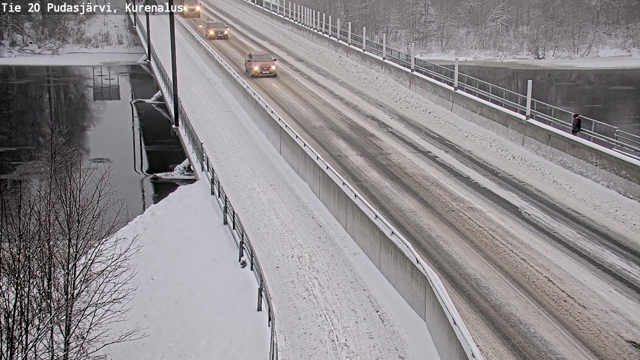 Weather Camera Image Väg 20Pudasjärvi, Kurenalus, Pudasjärvi, Pohjois-Pohjanmaa