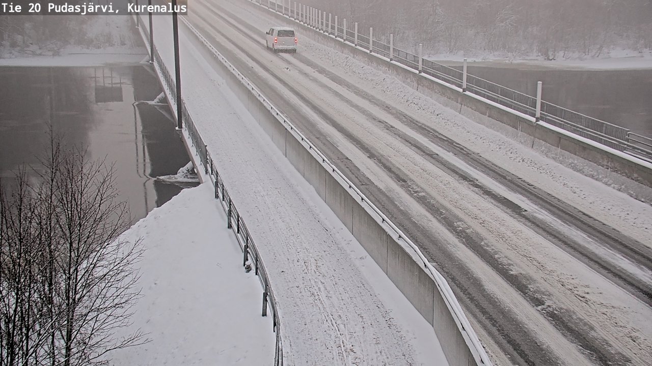 Weather Camera Image Väg 20Pudasjärvi, Kurenalus, Pudasjärvi, Pohjois-Pohjanmaa