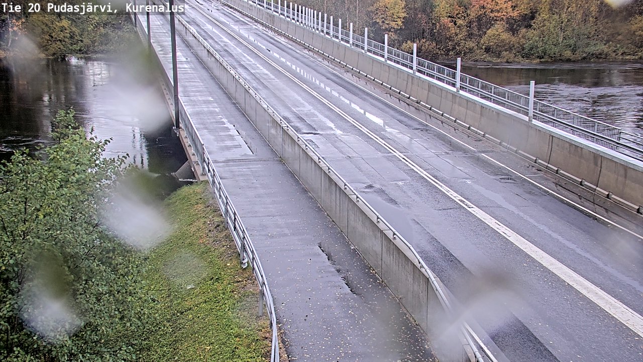 Weather Camera Image Road 20 Pudasjärvi, Kurenalus, Pudasjärvi, Pohjois-Pohjanmaa