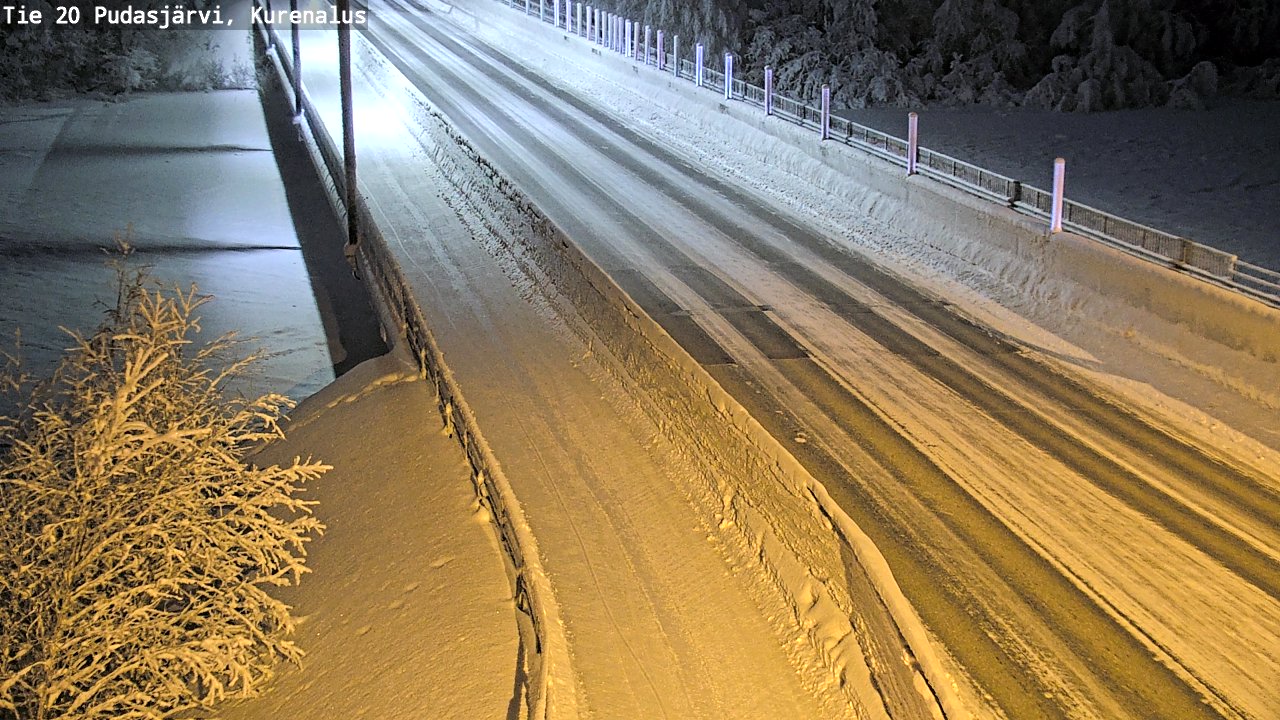 Kelikamerat Kuva Tie 20 Pudasjärvi, Kurenalus, Pudasjärvi, Pohjois-Pohjanmaa
