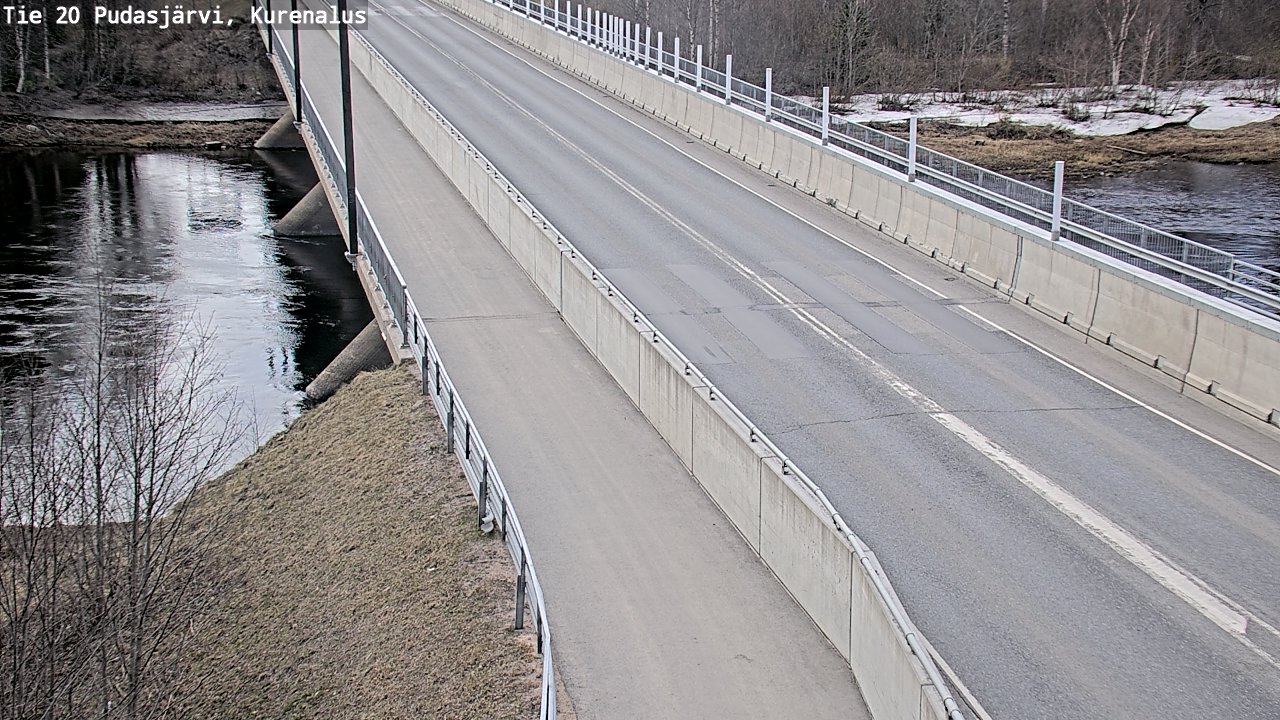 Weather Camera Image Väg 20Pudasjärvi, Kurenalus, Pudasjärvi, Pohjois-Pohjanmaa