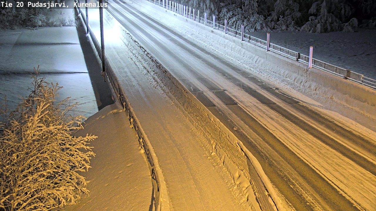 Kelikamerat Kuva Tie 20 Pudasjärvi, Kurenalus, Pudasjärvi, Pohjois-Pohjanmaa