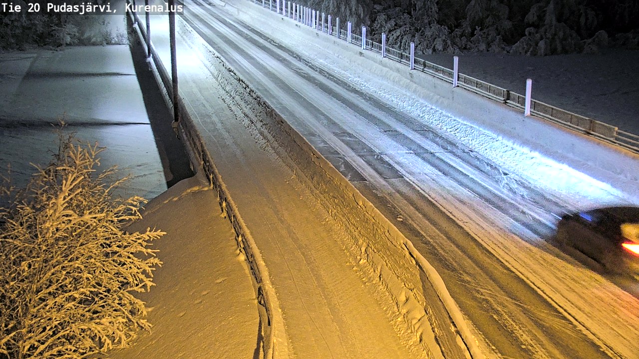 Kelikamerat Kuva Tie 20 Pudasjärvi, Kurenalus, Pudasjärvi, Pohjois-Pohjanmaa