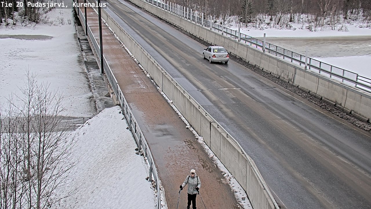 Weather Camera Image Väg 20Pudasjärvi, Kurenalus, Pudasjärvi, Pohjois-Pohjanmaa