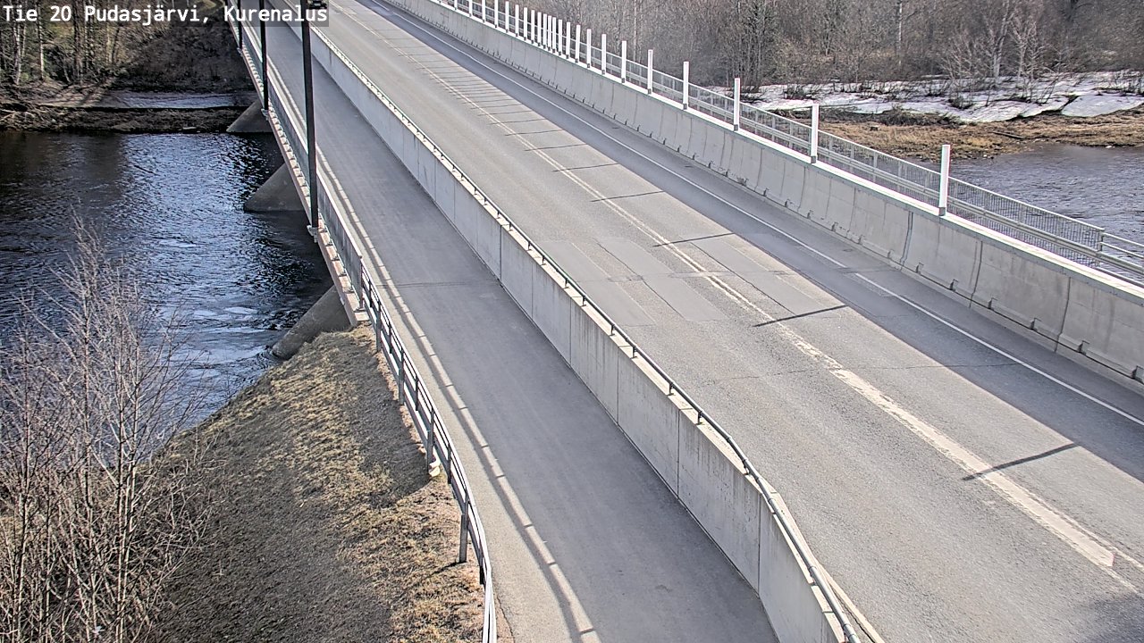 Weather Camera Image Road 20 Pudasjärvi, Kurenalus, Pudasjärvi, Pohjois-Pohjanmaa