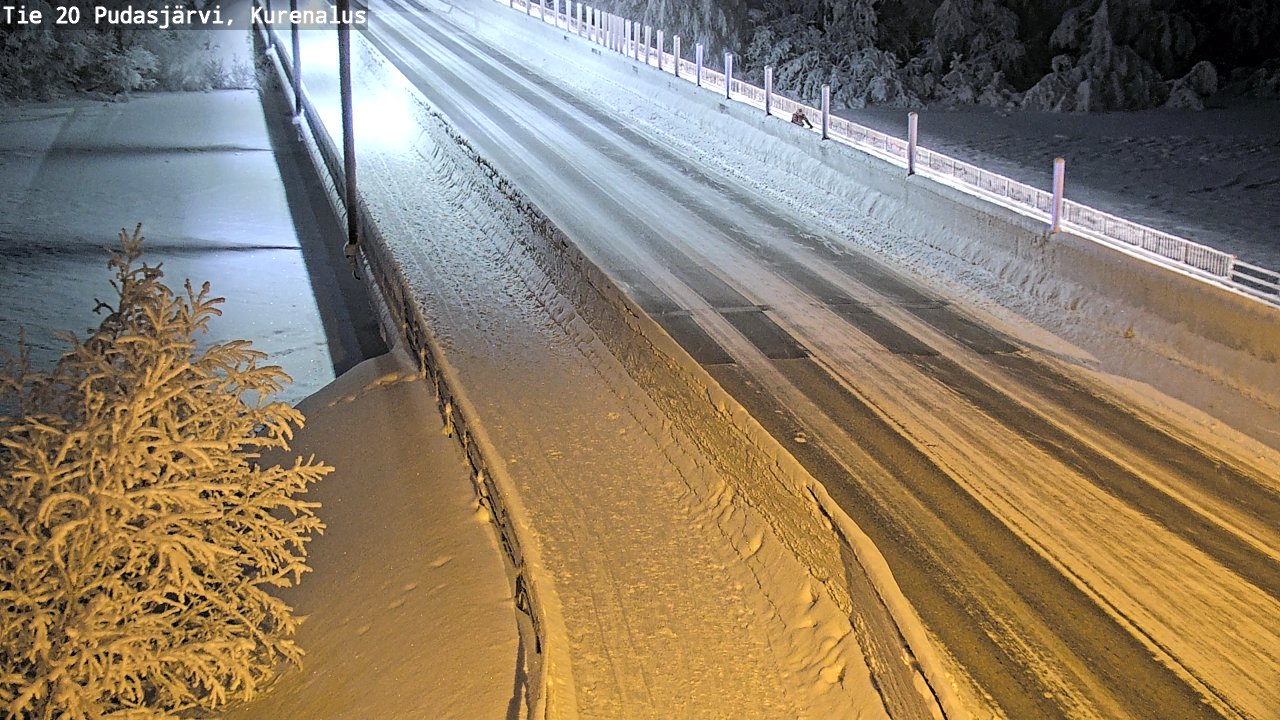 Kelikamerat Kuva Tie 20 Pudasjärvi, Kurenalus, Pudasjärvi, Pohjois-Pohjanmaa