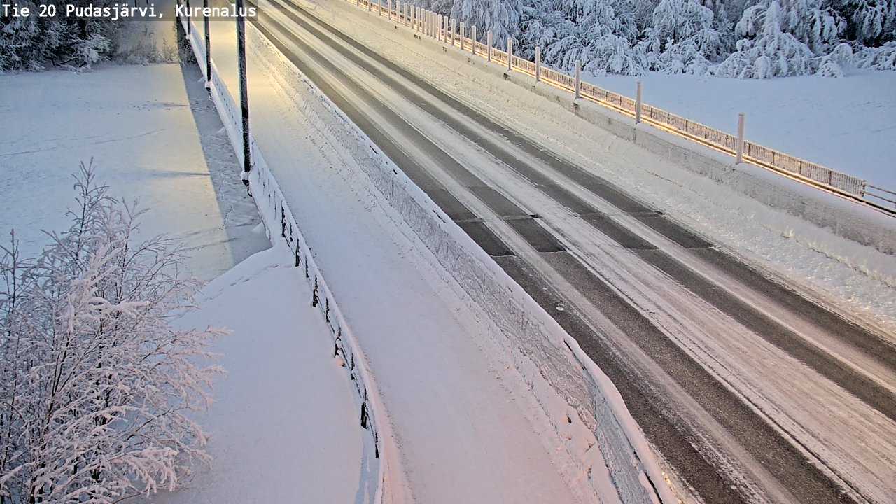 Kelikamerat Kuva Tie 20 Pudasjärvi, Kurenalus, Pudasjärvi, Pohjois-Pohjanmaa