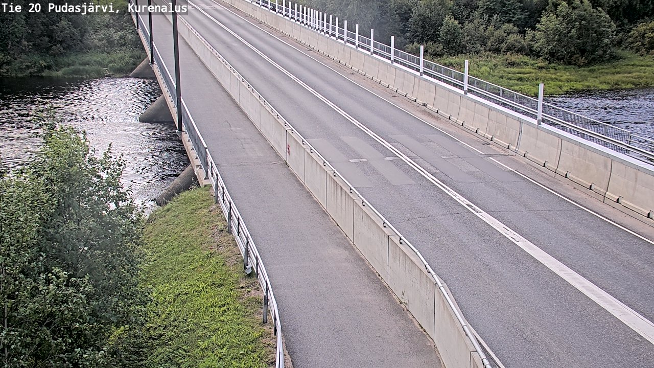 Weather Camera Image Väg 20Pudasjärvi, Kurenalus, Pudasjärvi, Pohjois-Pohjanmaa