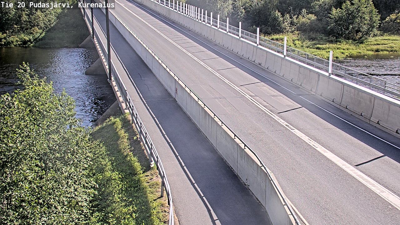 Weather Camera Image Väg 20Pudasjärvi, Kurenalus, Pudasjärvi, Pohjois-Pohjanmaa