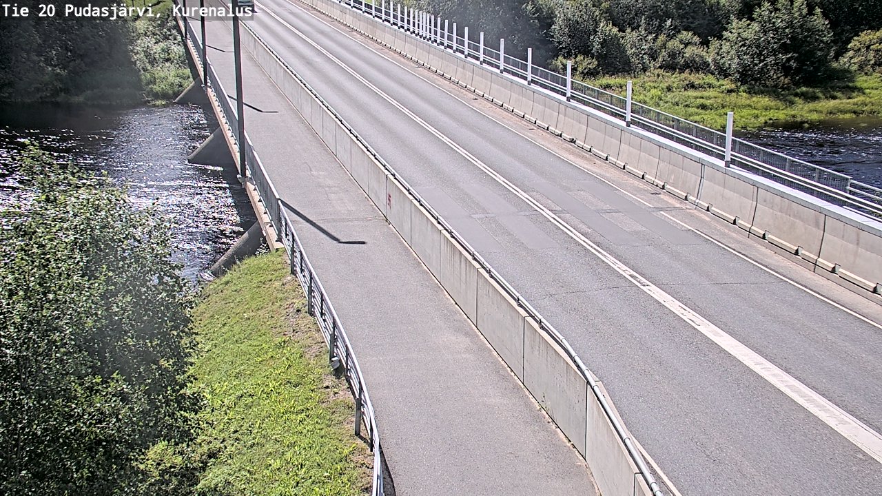 Weather Camera Image Väg 20Pudasjärvi, Kurenalus, Pudasjärvi, Pohjois-Pohjanmaa