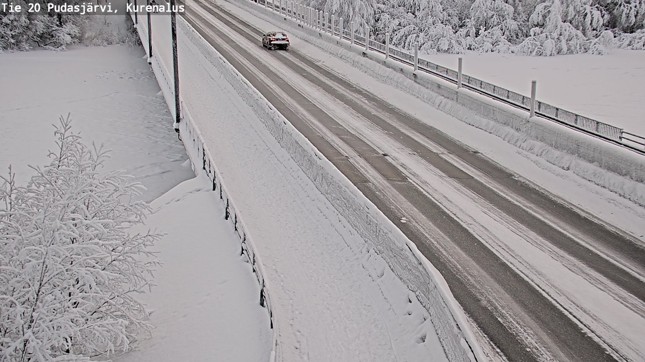 Kelikamerat Kuva Tie 20 Pudasjärvi, Kurenalus, Pudasjärvi, Pohjois-Pohjanmaa
