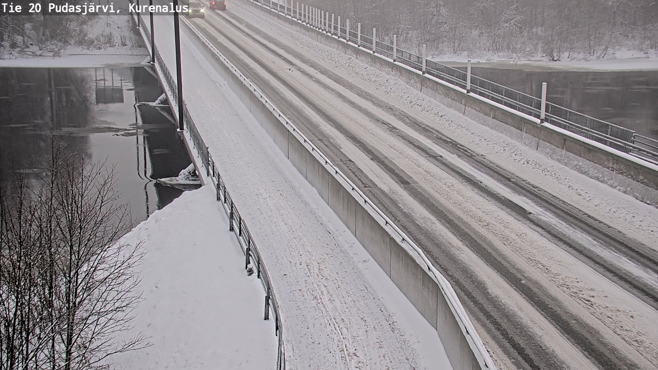 Weather Camera Image Väg 20Pudasjärvi, Kurenalus, Pudasjärvi, Pohjois-Pohjanmaa