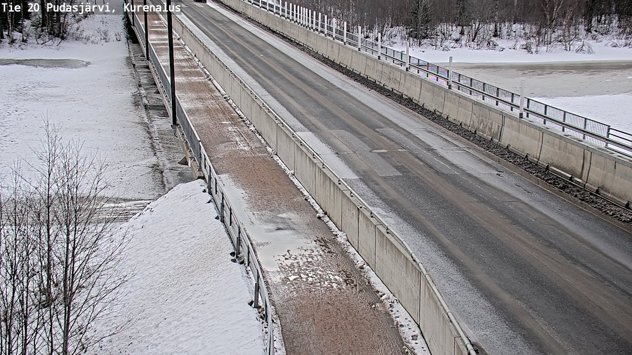 Weather Camera Image Väg 20Pudasjärvi, Kurenalus, Pudasjärvi, Pohjois-Pohjanmaa
