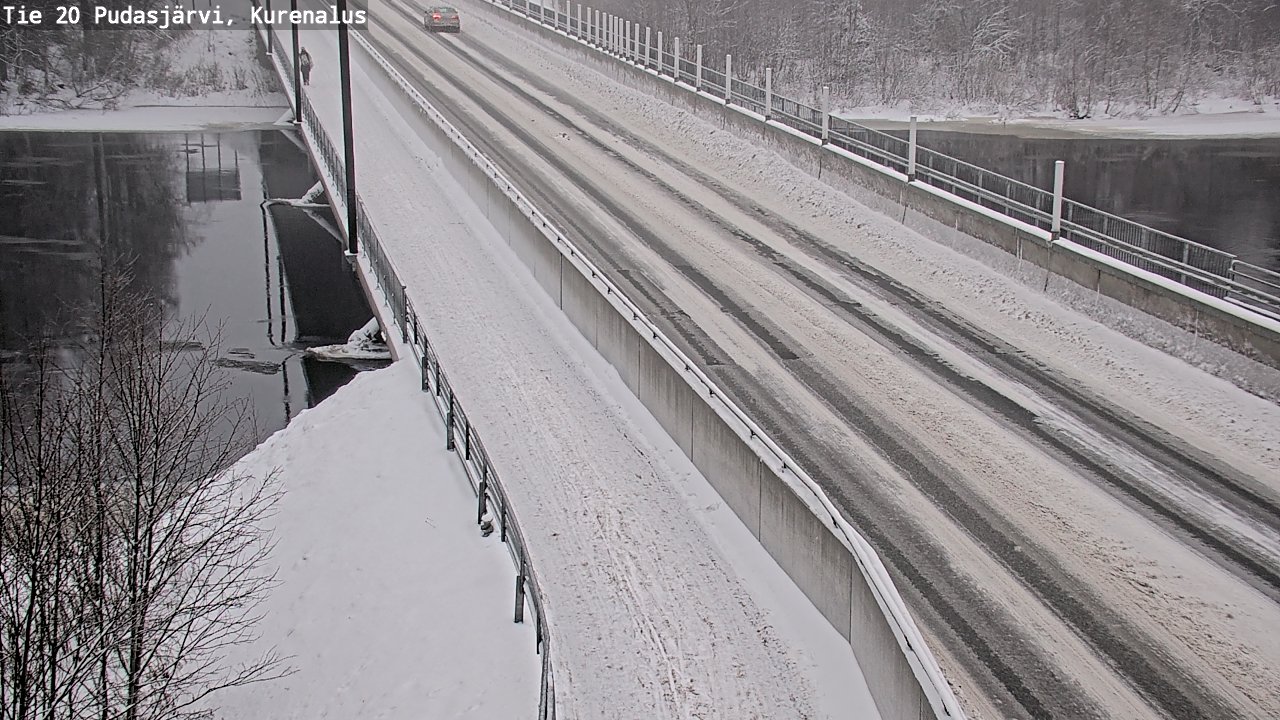 Weather Camera Image Väg 20Pudasjärvi, Kurenalus, Pudasjärvi, Pohjois-Pohjanmaa