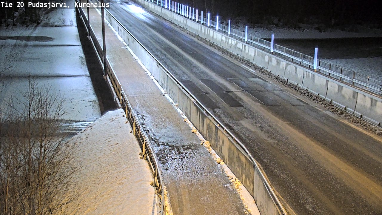 Kelikamerat Kuva Tie 20 Pudasjärvi, Kurenalus, Pudasjärvi, Pohjois-Pohjanmaa