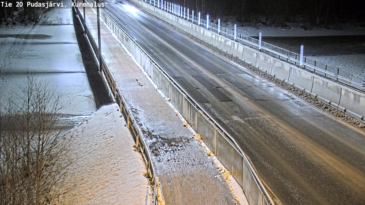 Kelikamerat Kuva Tie 20 Pudasjärvi, Kurenalus, Pudasjärvi, Pohjois-Pohjanmaa