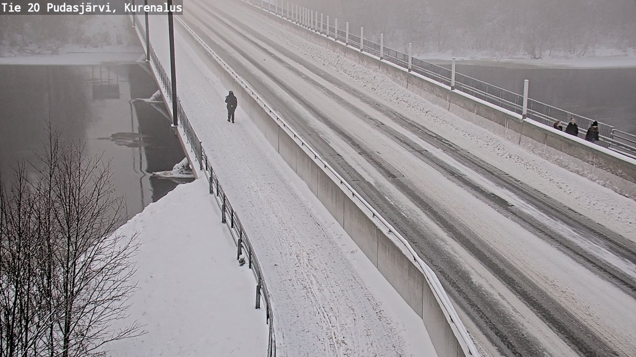 Weather Camera Image Väg 20Pudasjärvi, Kurenalus, Pudasjärvi, Pohjois-Pohjanmaa