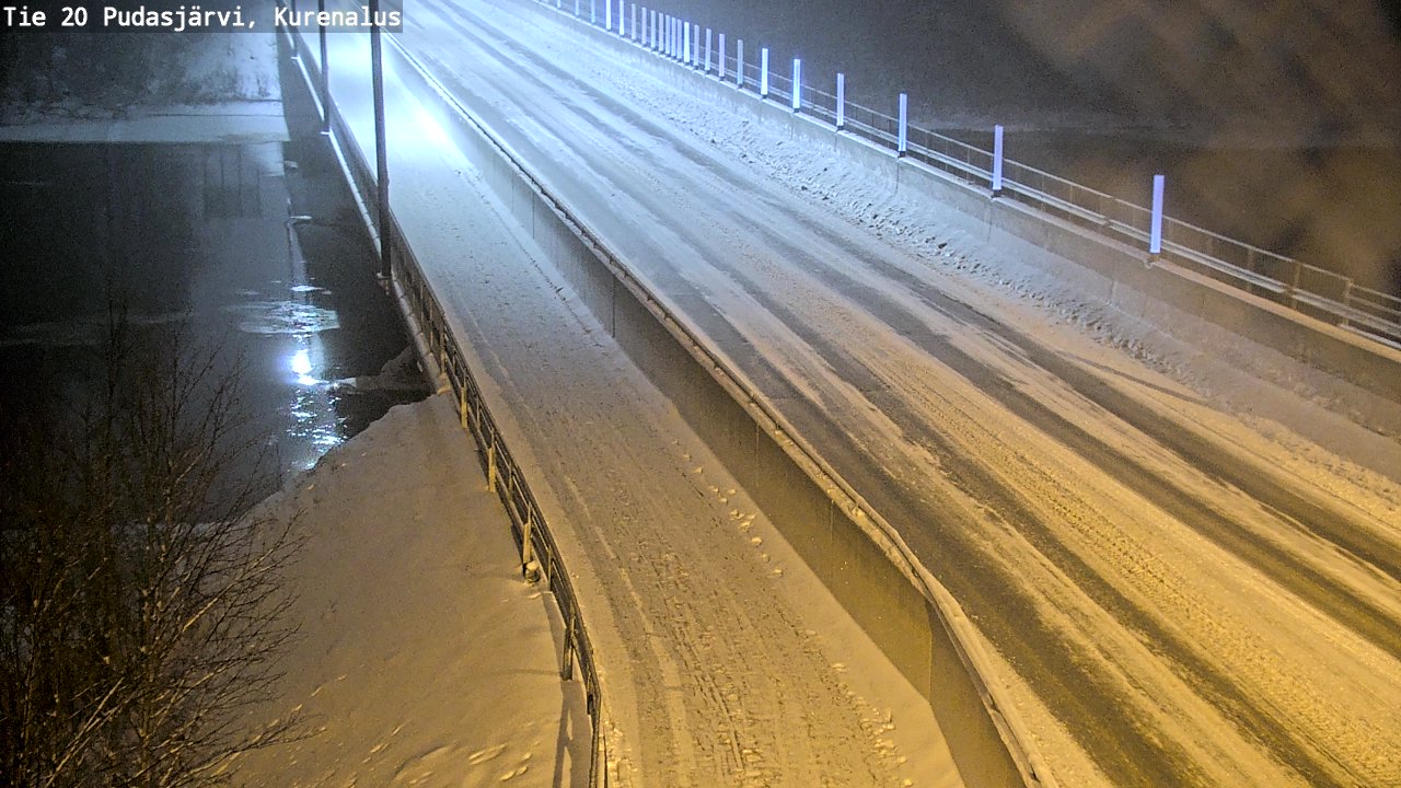 Weather Camera Image Väg 20Pudasjärvi, Kurenalus, Pudasjärvi, Pohjois-Pohjanmaa