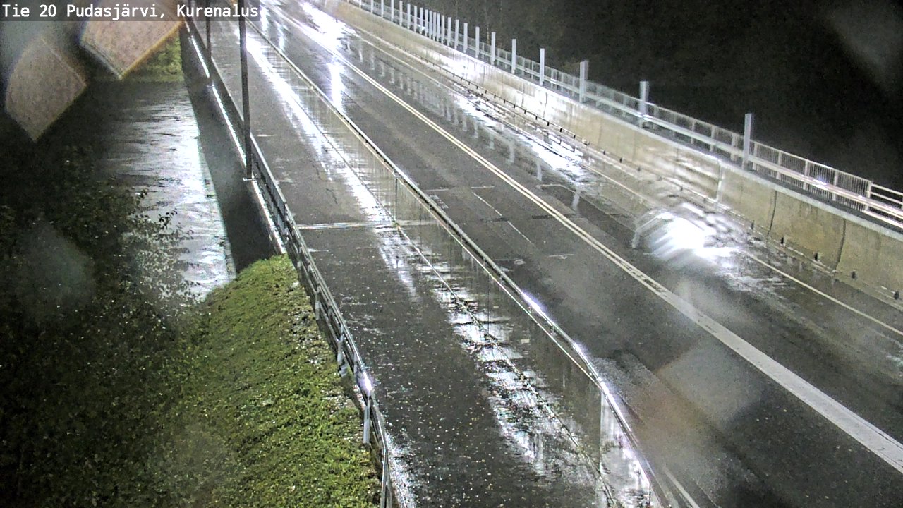 Weather Camera Image Road 20 Pudasjärvi, Kurenalus, Pudasjärvi, Pohjois-Pohjanmaa
