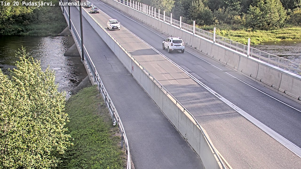 Weather Camera Image Väg 20Pudasjärvi, Kurenalus, Pudasjärvi, Pohjois-Pohjanmaa