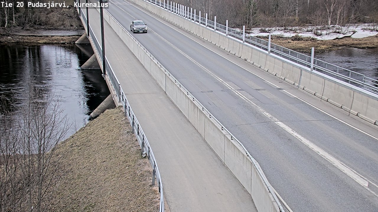 Weather Camera Image Väg 20Pudasjärvi, Kurenalus, Pudasjärvi, Pohjois-Pohjanmaa