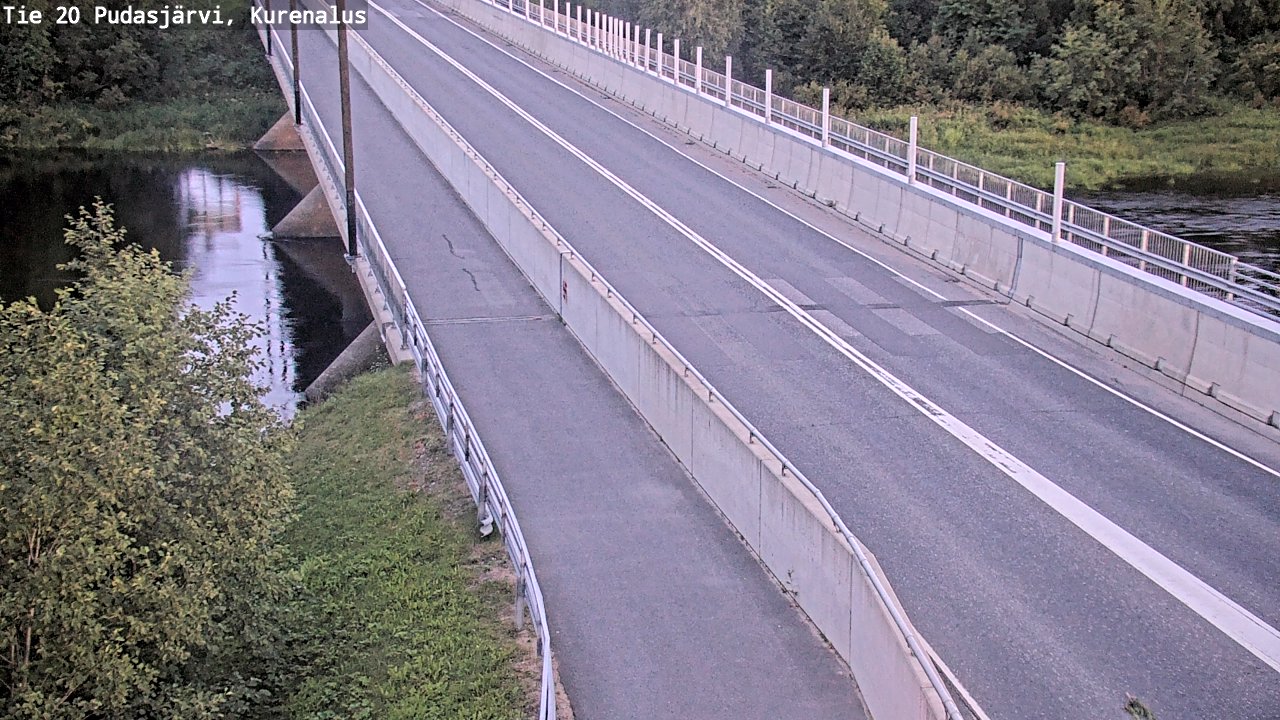 Weather Camera Image Väg 20Pudasjärvi, Kurenalus, Pudasjärvi, Pohjois-Pohjanmaa