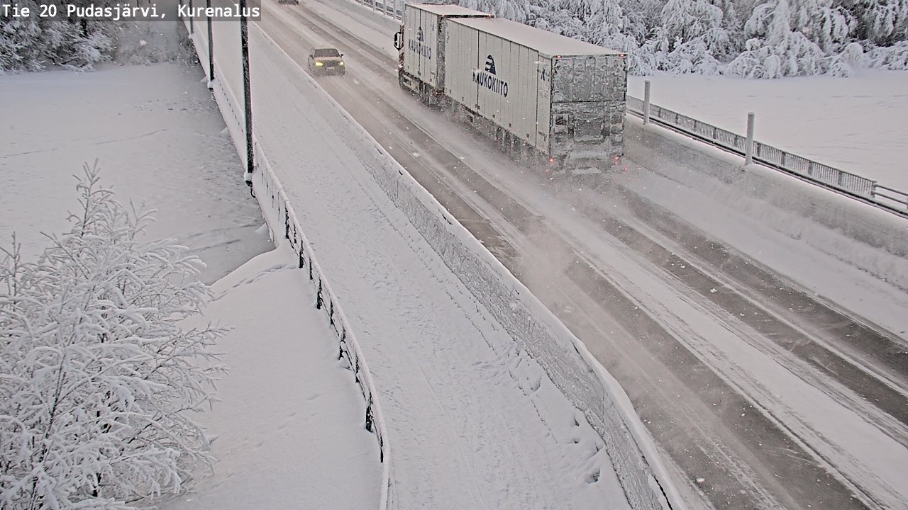 Kelikamerat Kuva Tie 20 Pudasjärvi, Kurenalus, Pudasjärvi, Pohjois-Pohjanmaa