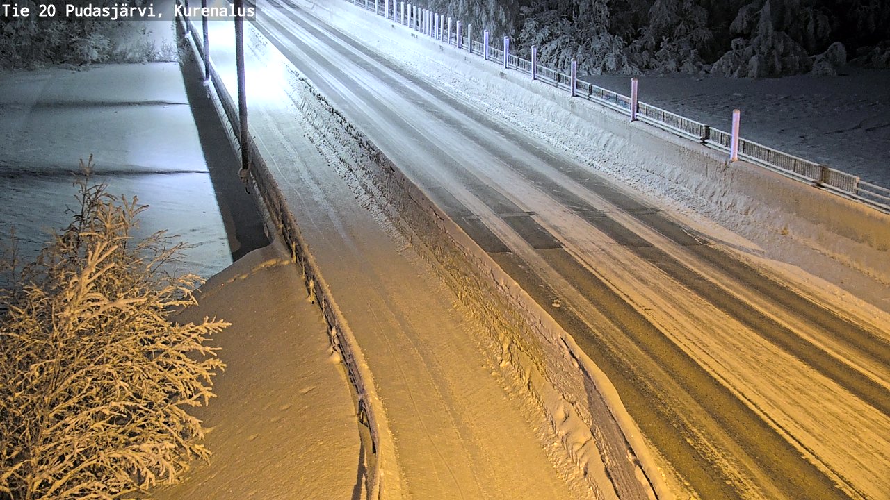 Kelikamerat Kuva Tie 20 Pudasjärvi, Kurenalus, Pudasjärvi, Pohjois-Pohjanmaa