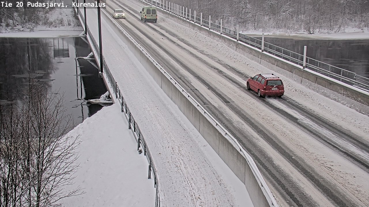 Weather Camera Image Väg 20Pudasjärvi, Kurenalus, Pudasjärvi, Pohjois-Pohjanmaa