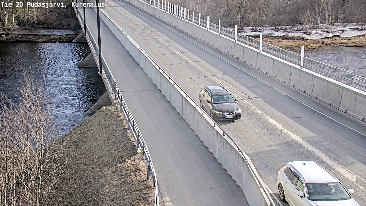 Weather Camera Image Road 20 Pudasjärvi, Kurenalus, Pudasjärvi, Pohjois-Pohjanmaa