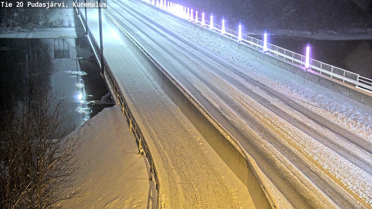 Weather Camera Image Väg 20Pudasjärvi, Kurenalus, Pudasjärvi, Pohjois-Pohjanmaa